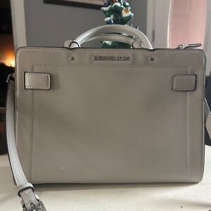 Michael Kors Light Gray Satchel